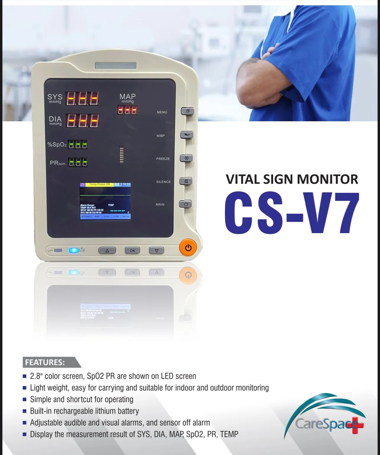 BUY electronic vital signs monitor in Pakistan CS V7