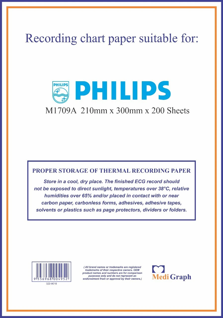 ECG Paper Philips HP 1709A Z Fold
