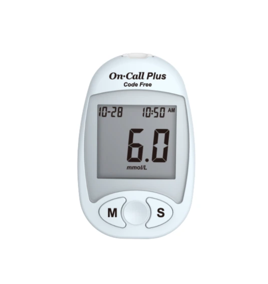On-call plus blood glucometer