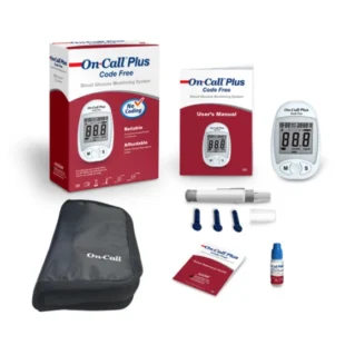 On-call plus blood glucometer