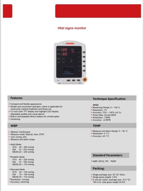 Vital Signs Monitor Price in Pakistan - Image 2