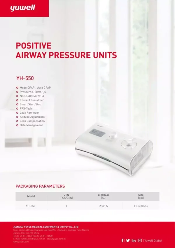 Auto CPAP Machine YH 550 YUWELL