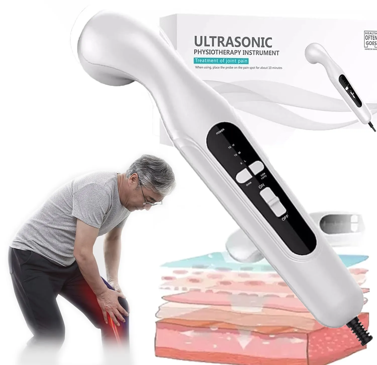 Handheld Portable Ultrasound Therapy Machine