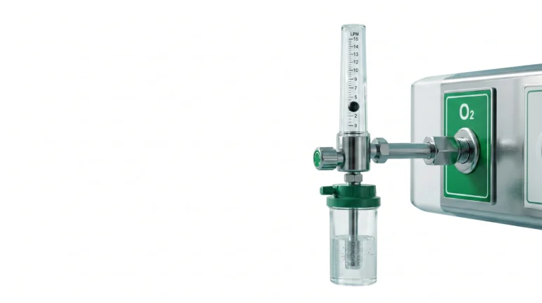 wall mounted oxygen flow meter