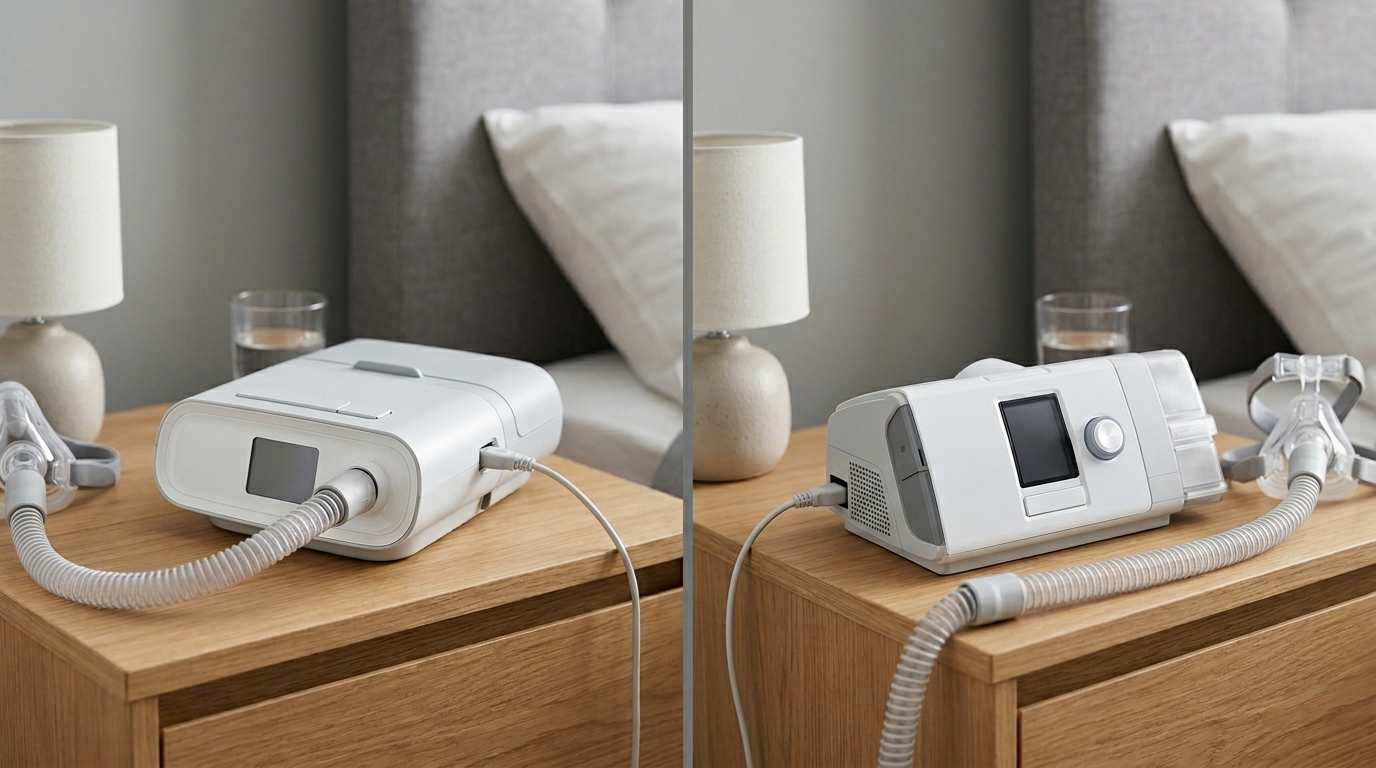 CPAP machine and BiPAP machine side by side comparison