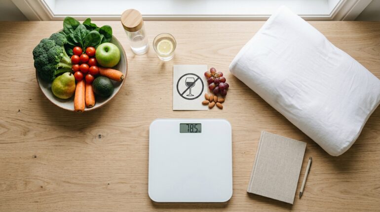 Lifestyle changes that help sleep apnea including weight loss, side sleeping and avoiding alcohol