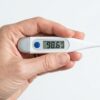 Digital thermometer showing an accurate temperature reading