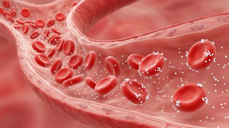 Glucose attaching to red blood cells, the basis of the HbA1c test