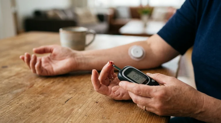 Confirming a CGM reading with a finger-prick glucometer test