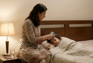 Infrared forehead thermometer and digital stick thermometer, the two types compared for fever accuracy